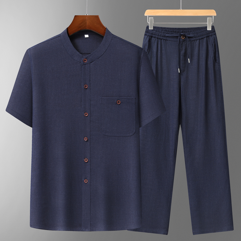 Men's Cotton Linen Tang Suit S - Short Linen Drawstring incelemesi ve fiyatı