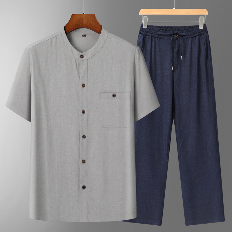 Men's Cotton Linen Tang Suit S - Short Linen Drawstring incelemesi ve fiyatı