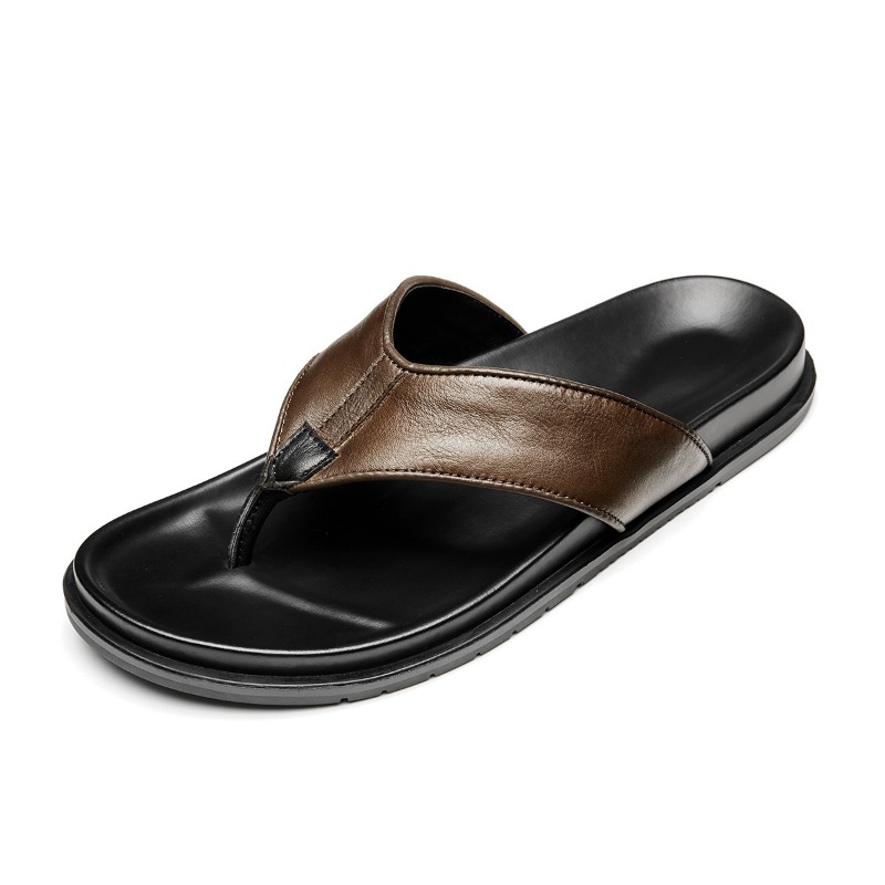 2026 Summer New Mens Genuine L - Flip Flop Leather Men incelemesi ve fiyatı