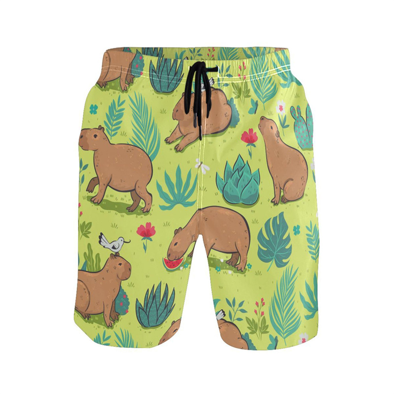 Cartoon Animal 3d Print Capyba - Trunks Board Surf incelemesi ve fiyatı