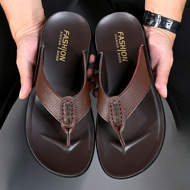 Hot Sale Men's Flip Flops High - Flip Flop Leather Men incelemesi ve fiyatı
