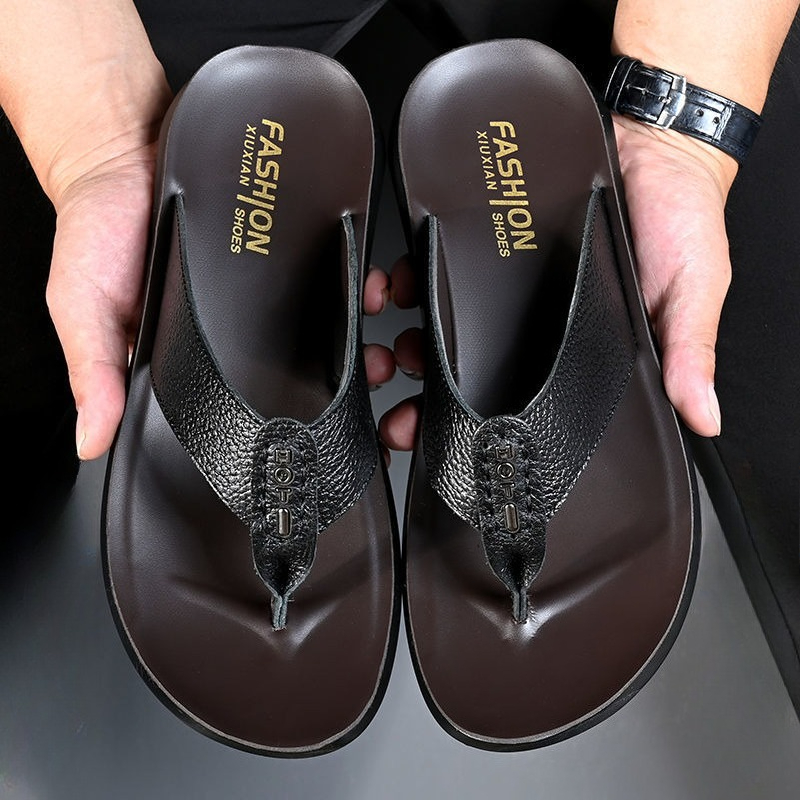 Hot Sale Men's Flip Flops High - Flip Flop Leather Men incelemesi ve fiyatı