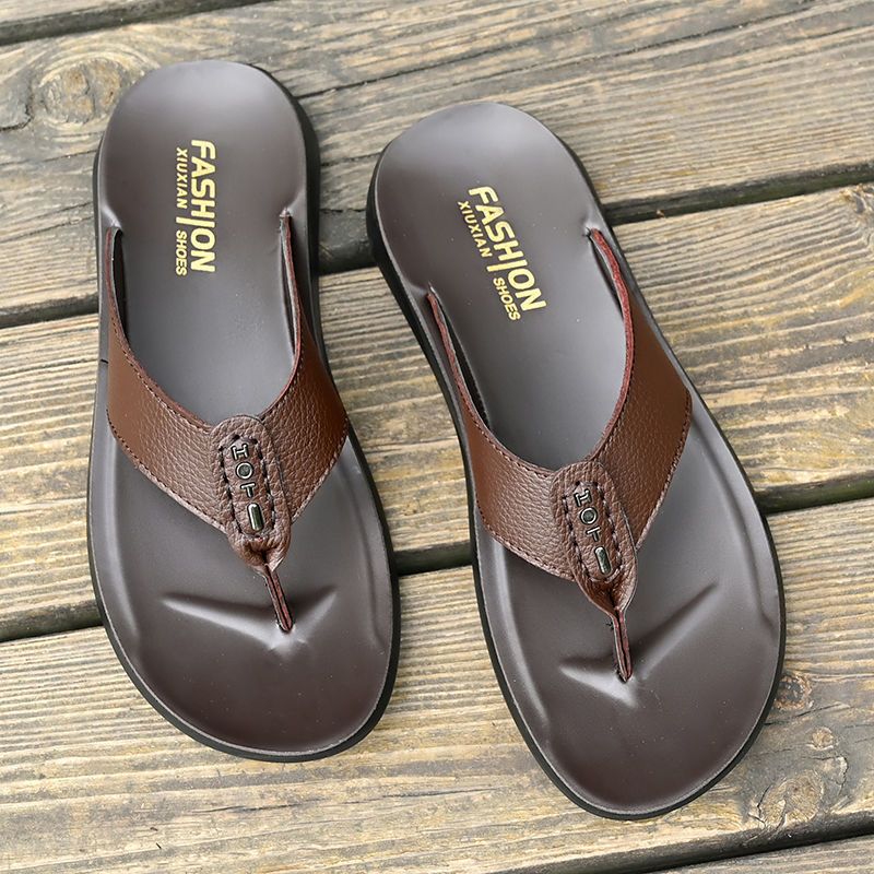 Hot Sale Men's Flip Flops High - Flip Flop Leather Men incelemesi ve fiyatı