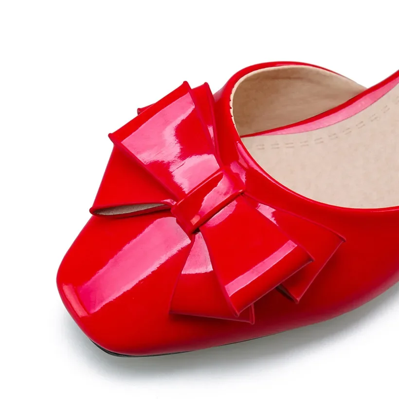Big Size Women Bowtie Pumps Ro - Casual Sandal Leather incelemesi ve fiyatı