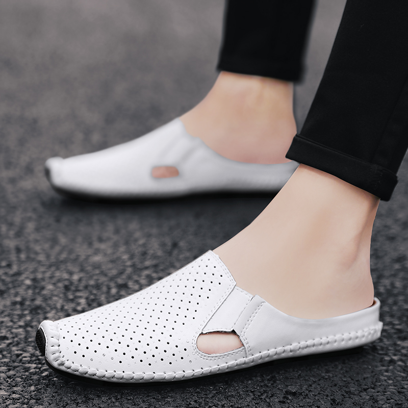 Half Slipper for Men Sandals 2 - Flip Flop Leather Men incelemesi ve fiyatı